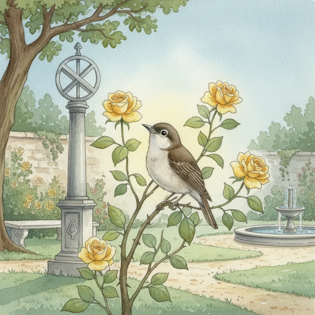 Illustration for: The Yellow Rose's Sadness