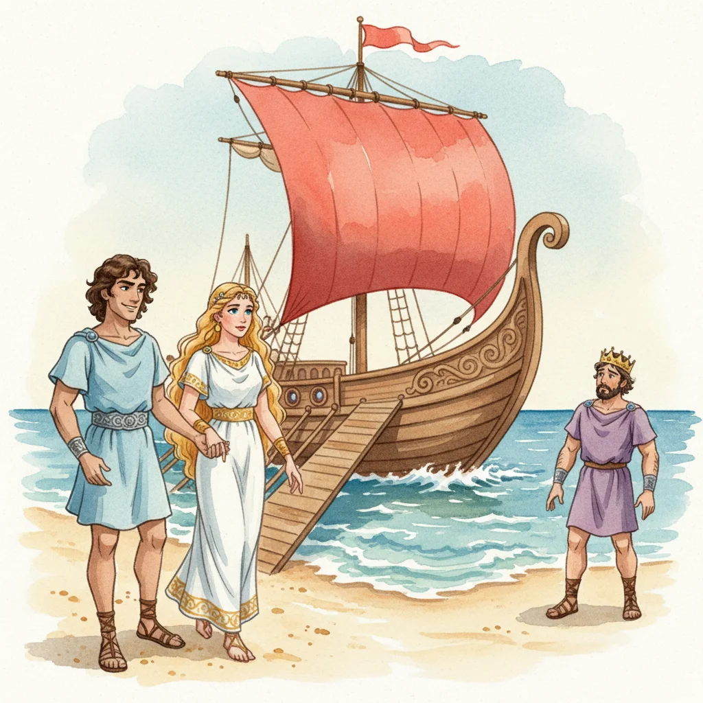 Illustration for: Prince Paris's Visit