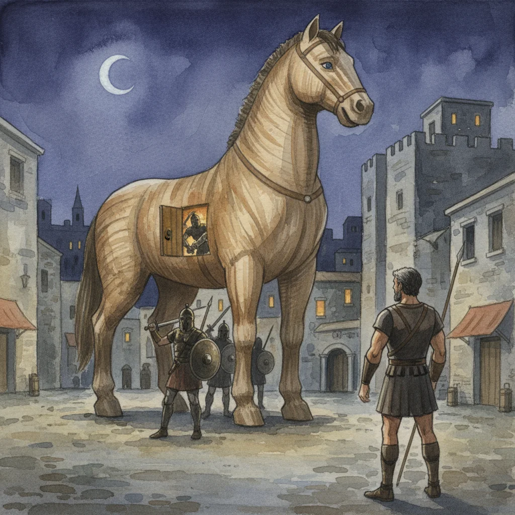 Illustration for: The Hidden Soldiers Attack