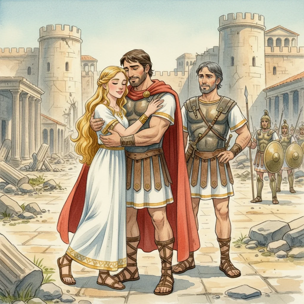 Illustration for: Troy's Downfall