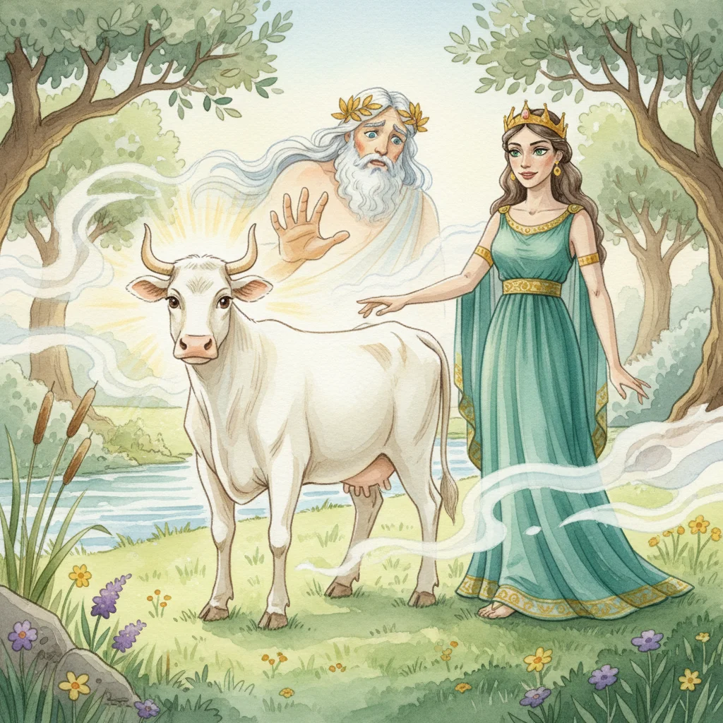 Illustration for: The White Cow