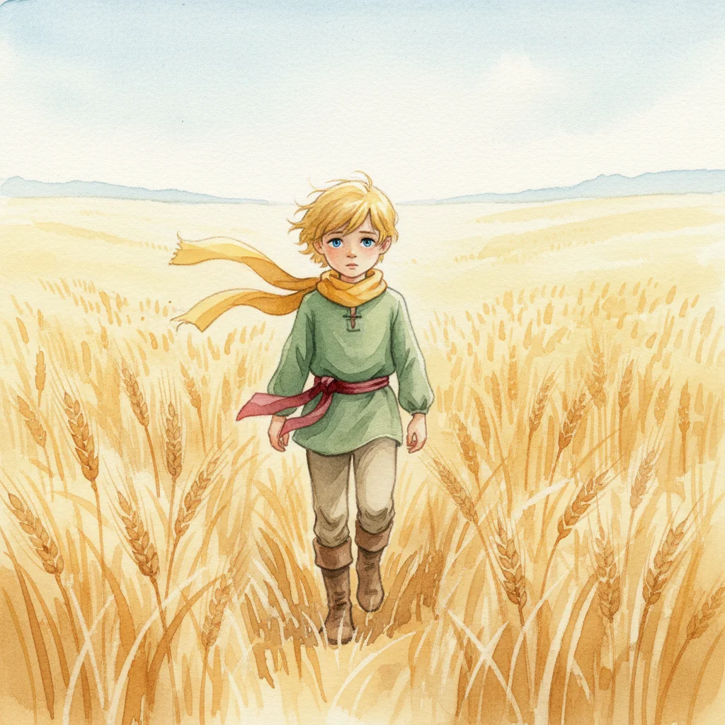Illustration for: Alone in the Golden Fields