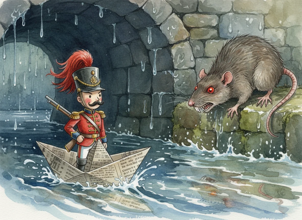 Illustration for: The Rat's Question