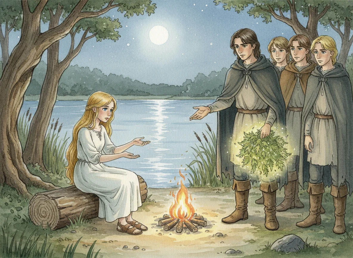 Illustration for: The Nettles' Task