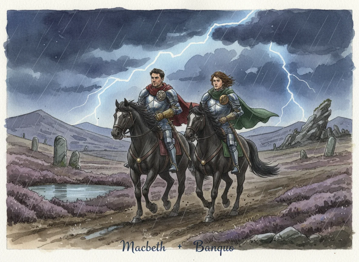 Illustration for: The Storm Over the Moor