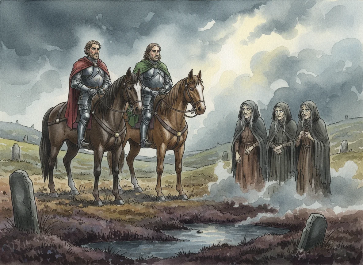 Illustration for: The Meeting on the Moor
