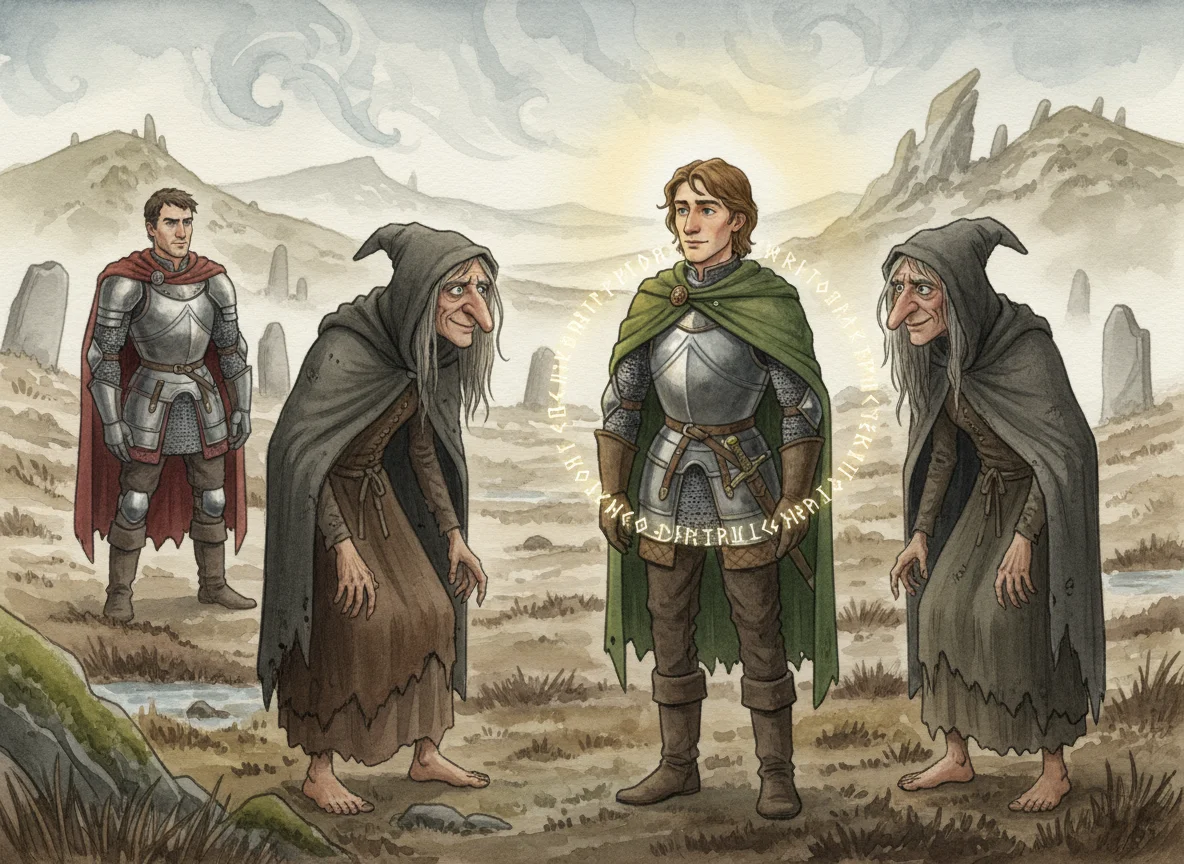 Illustration for: Banquo’s Fate Foretold