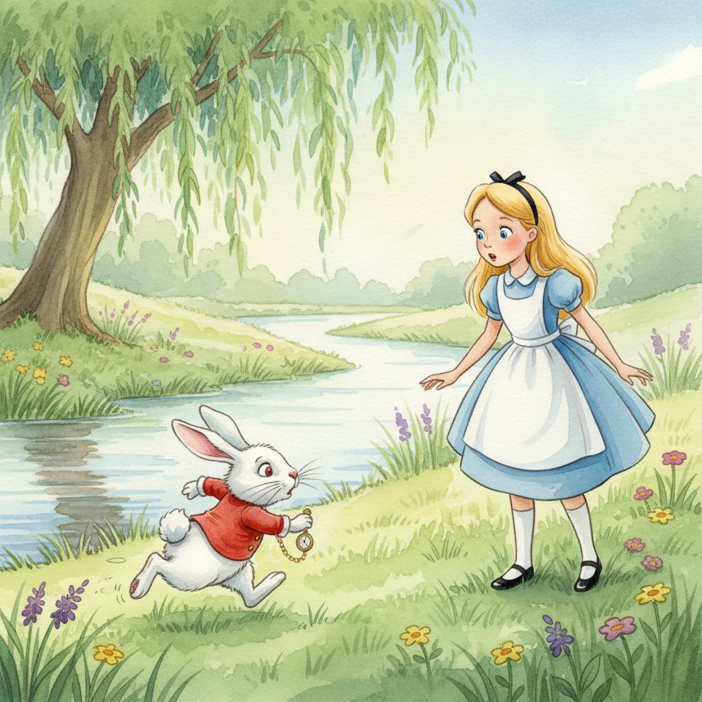 Illustration for: A Curious Rabbit