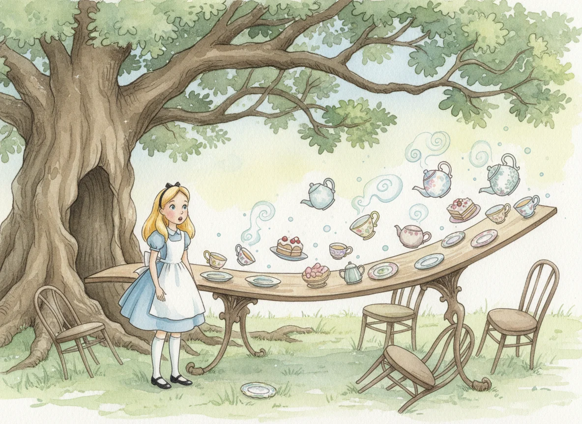 Illustration for: A Curious Table Appears