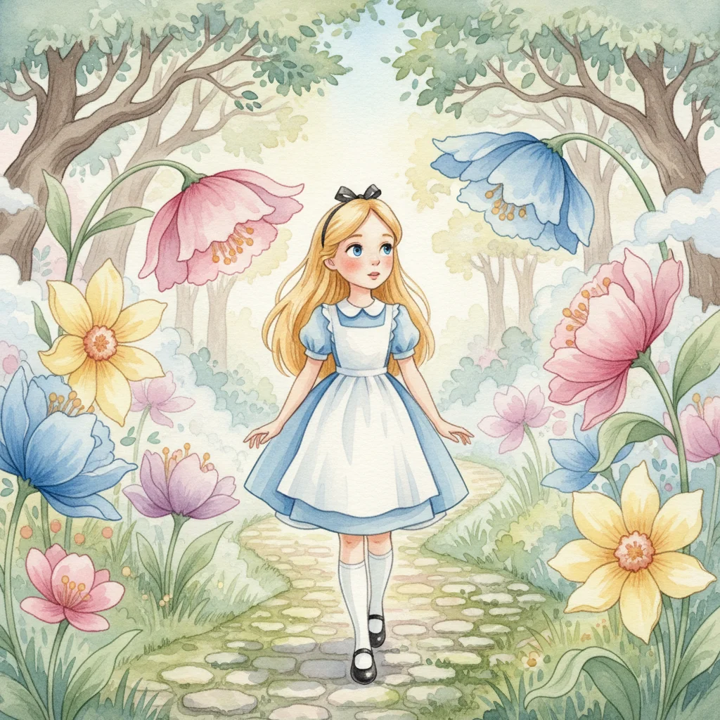 Illustration for: The Winding Garden Paths