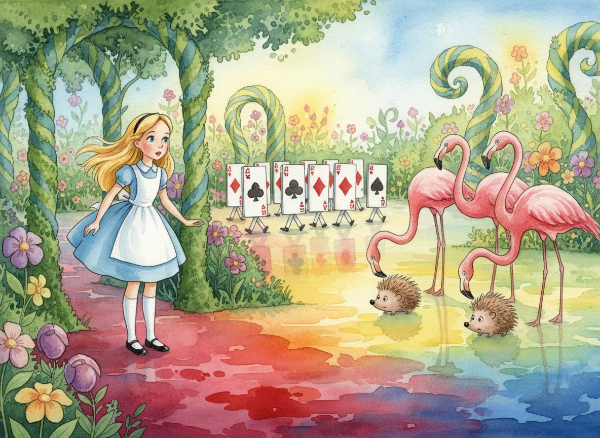 Illustration for: Entering the Wonderland Garden