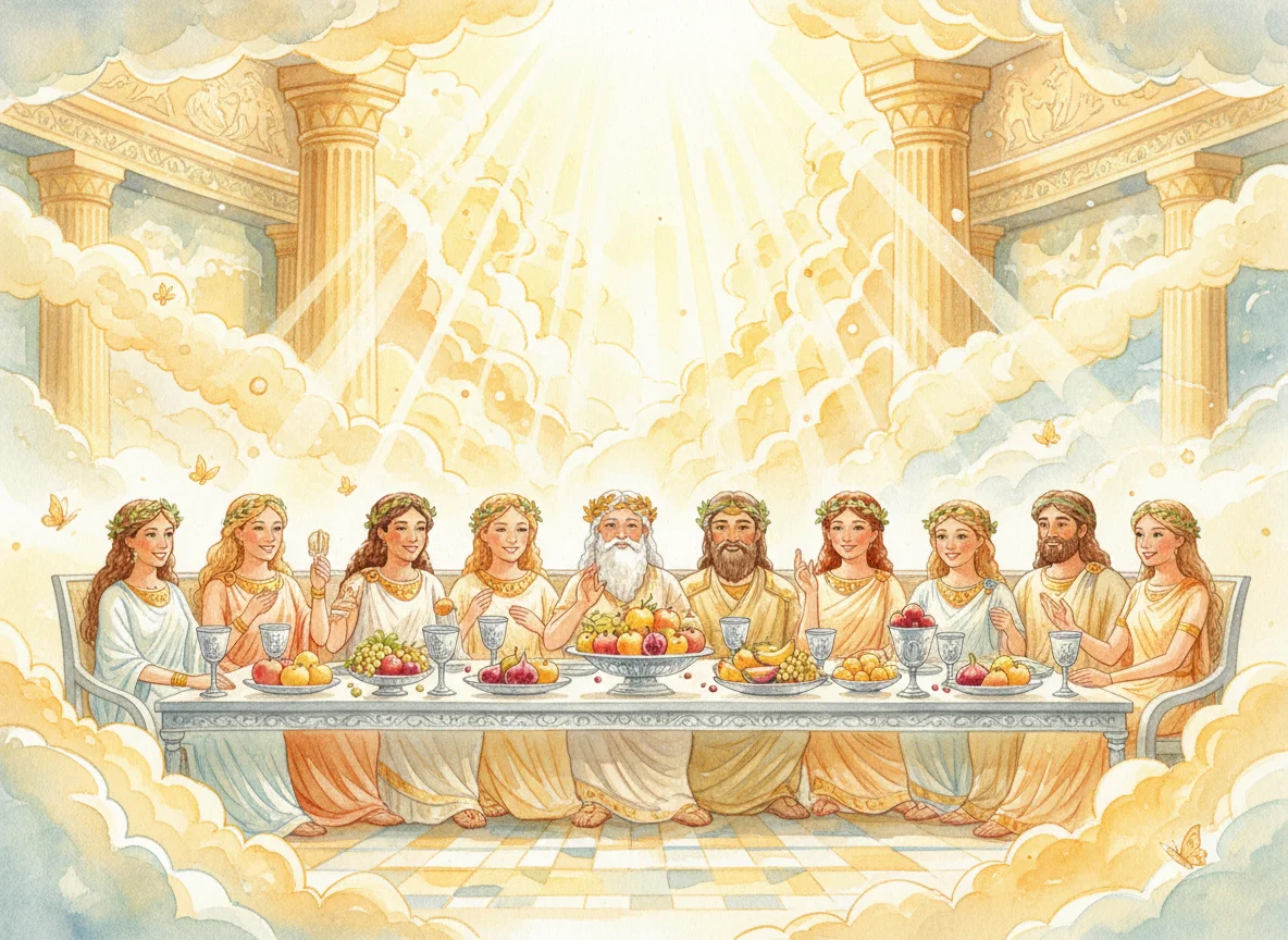 Illustration for: A Grand Wedding in the Clouds