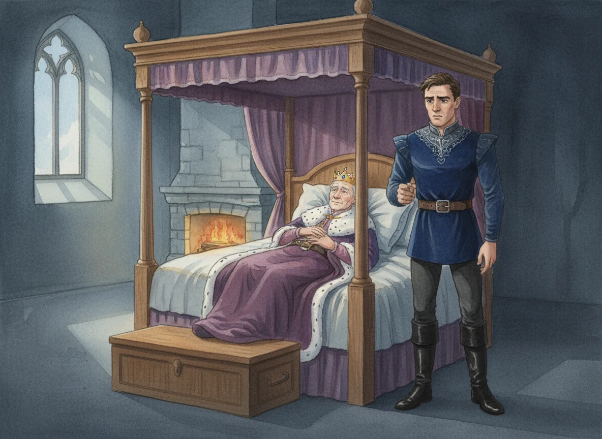 Illustration for: The King Sleeps
