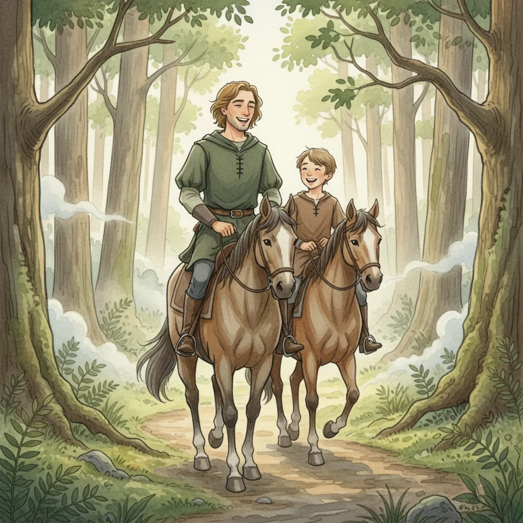 Illustration for: A Morning Ride
