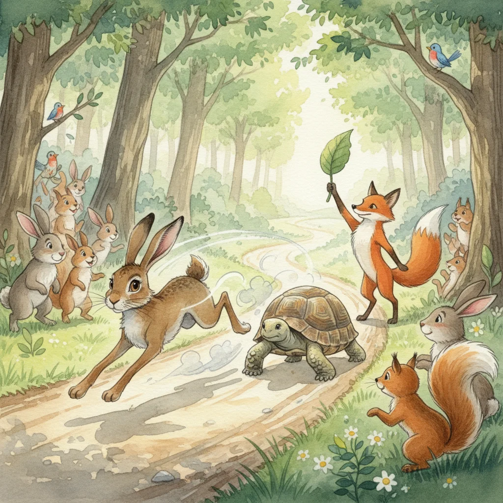 Illustration for: The Race Begins!