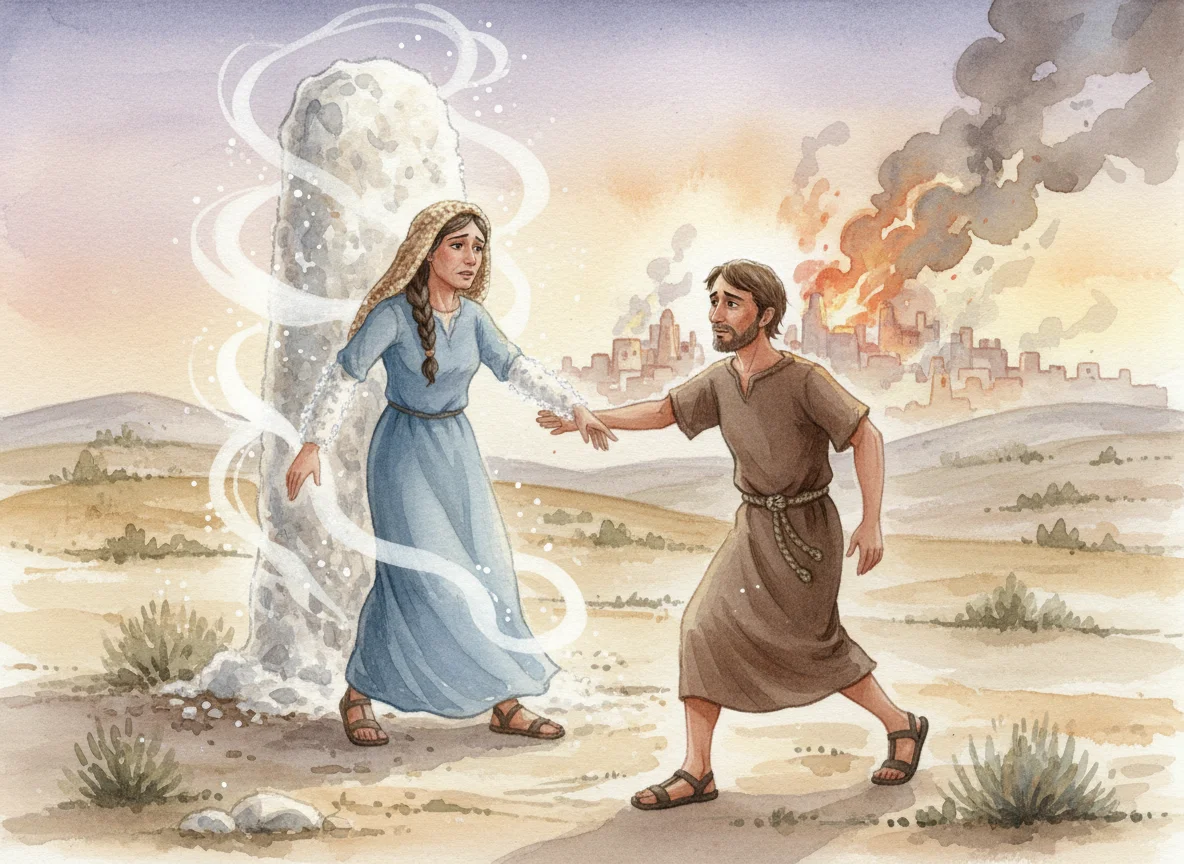 Illustration for: The Pillar of Salt