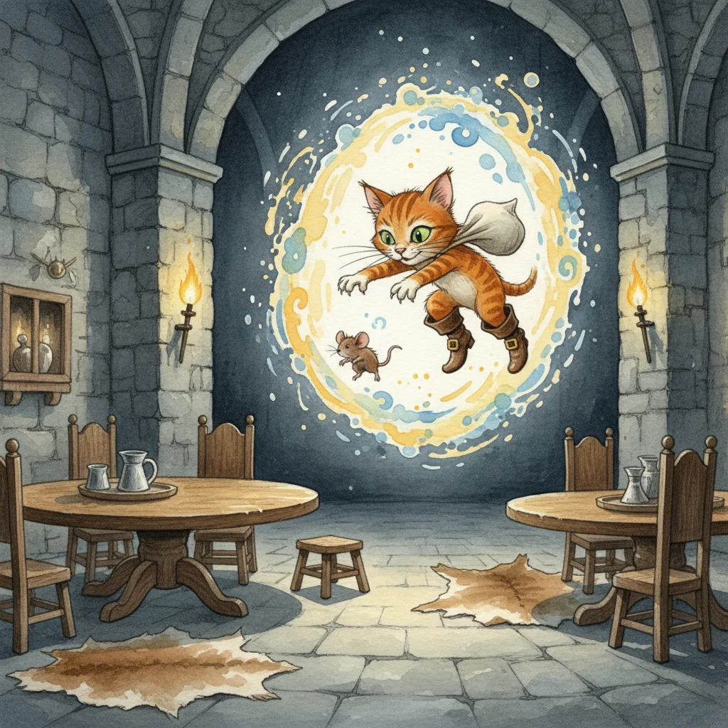 Illustration for: Puss's Cleverest Trick