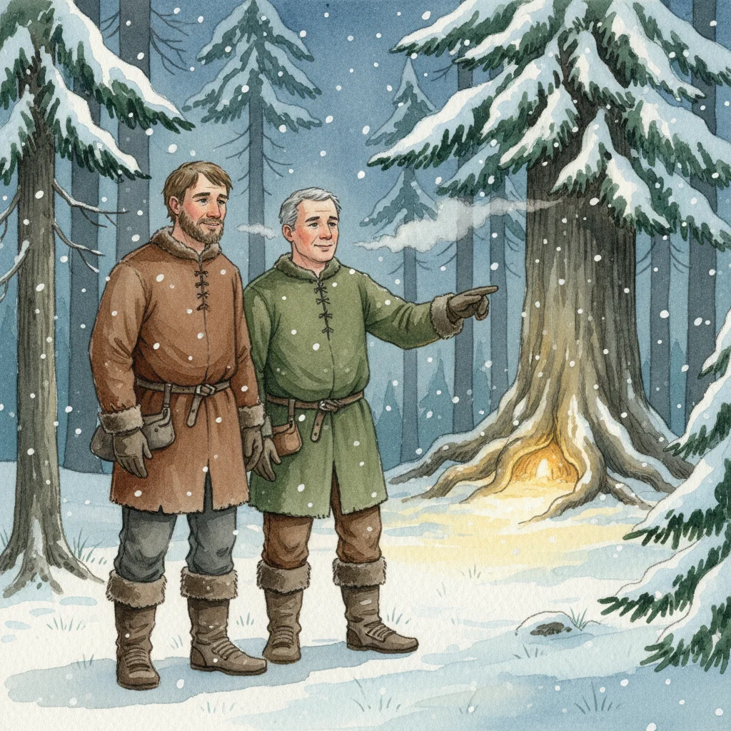 Illustration for: A Cold Winter Night