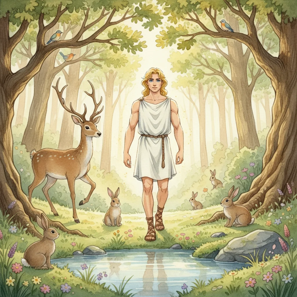 Illustration for: Narcissus Appears