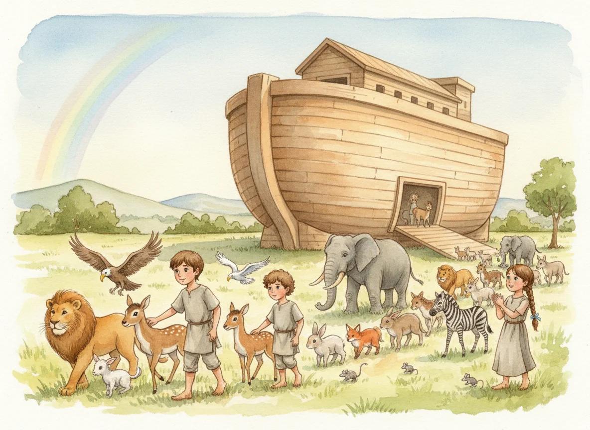 Illustration for: The Animals Gather