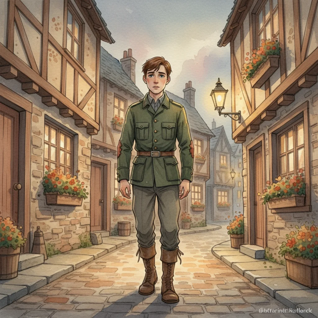 Illustration for: The Weary Soldier's Return