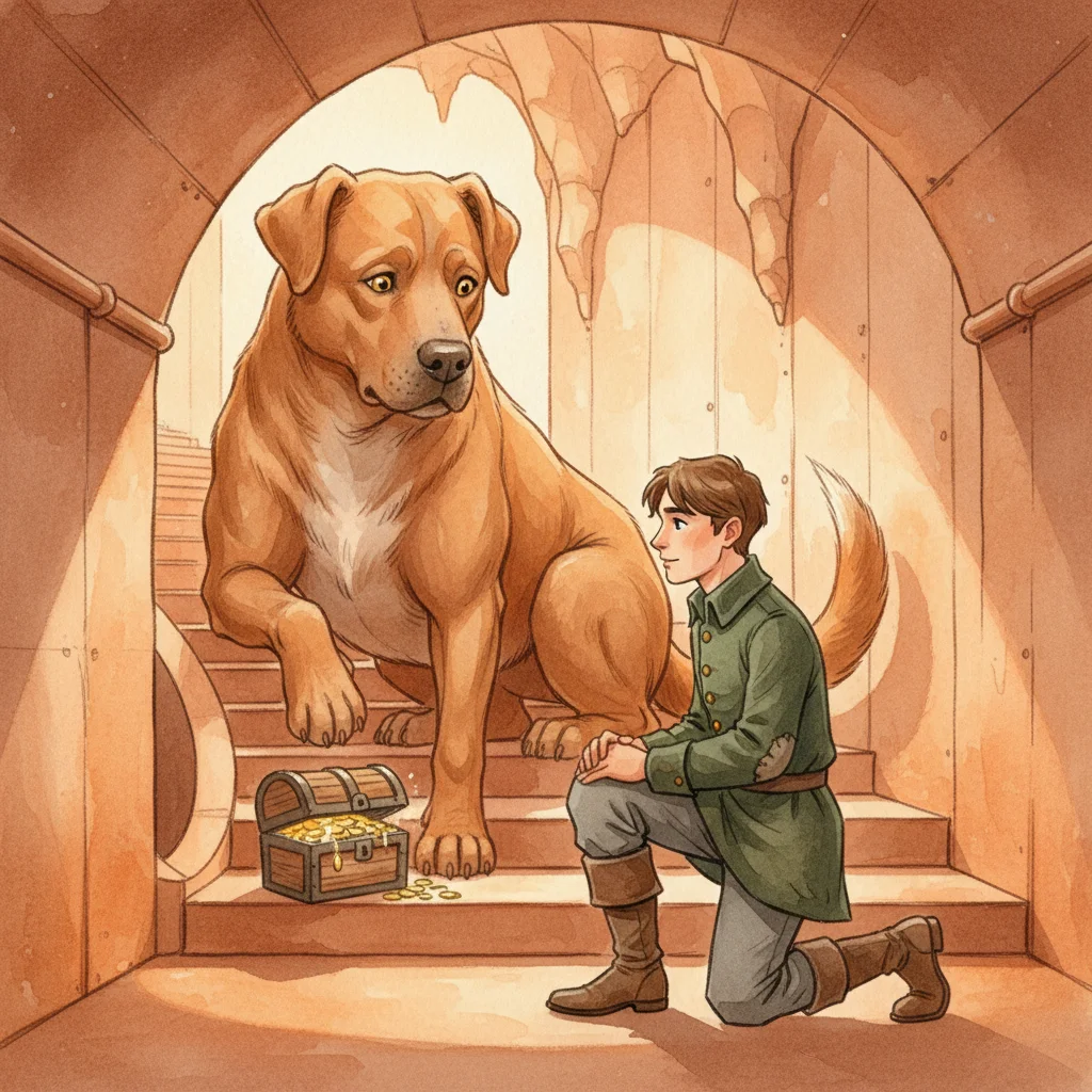 Illustration for: The Copper Dog's Secret