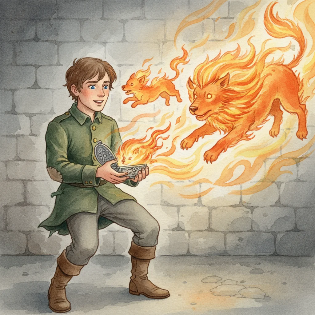 Illustration for: The Magical Tinderbox