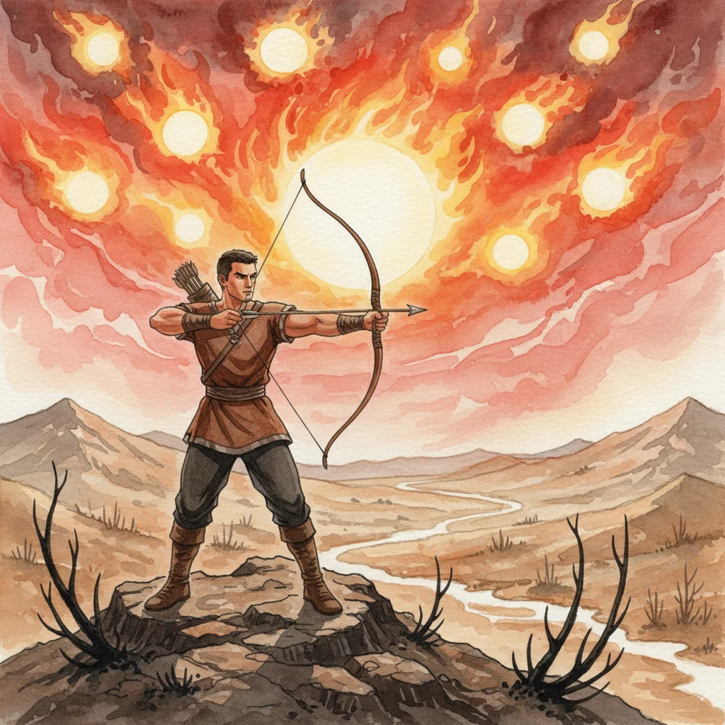 Illustration for: The Hero Hou Yi