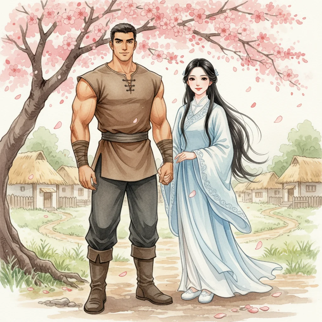 Illustration for: Hou Yi and Chang'e