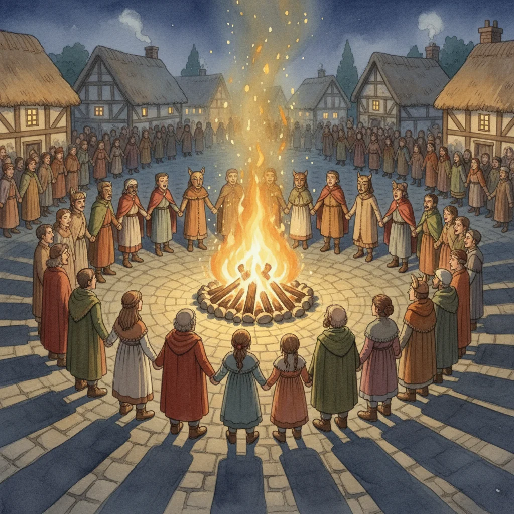 Illustration for: The Bonfire Gathering