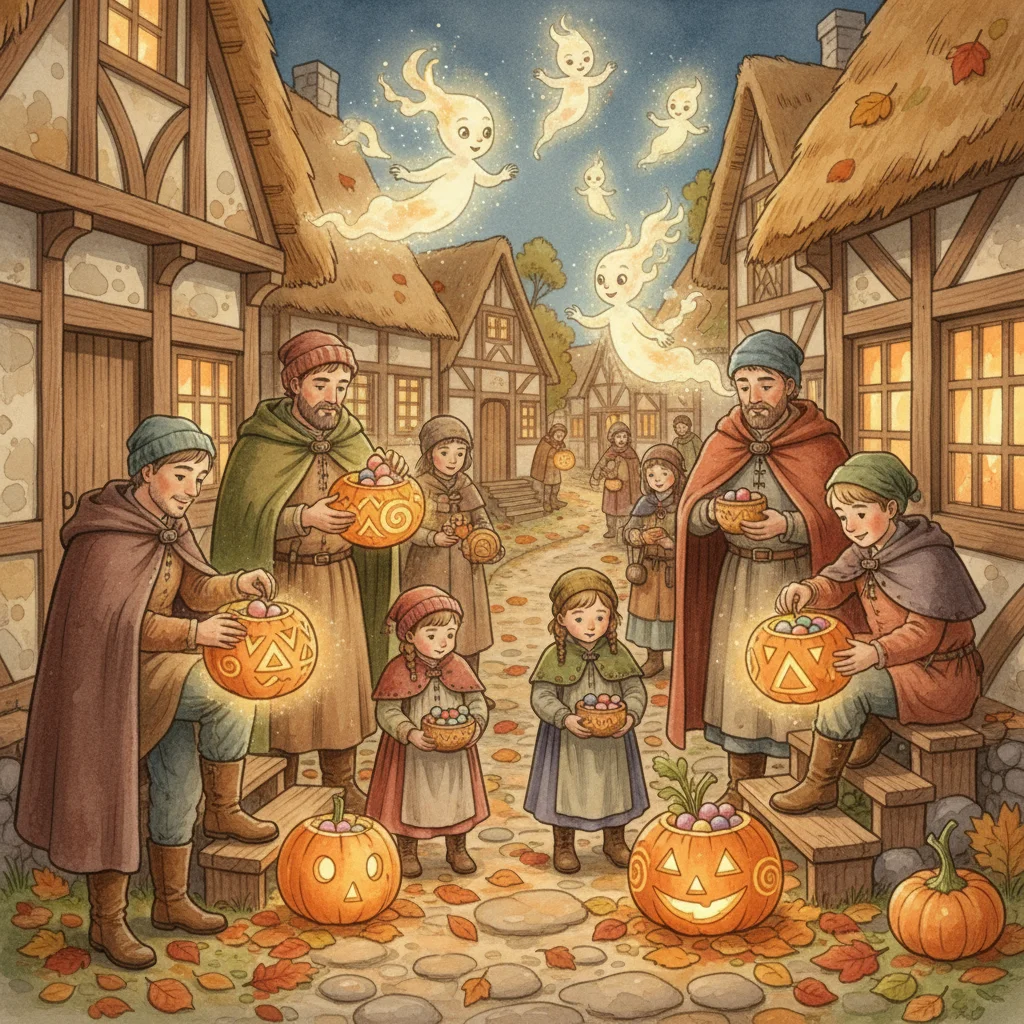 Illustration for: Trick or Treat Begins