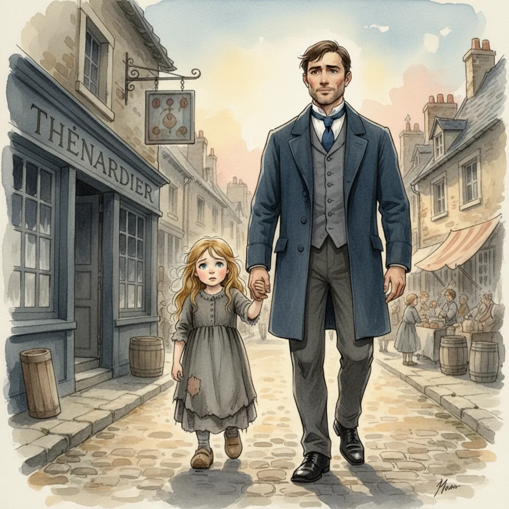 Illustration for: Cosette's New Home