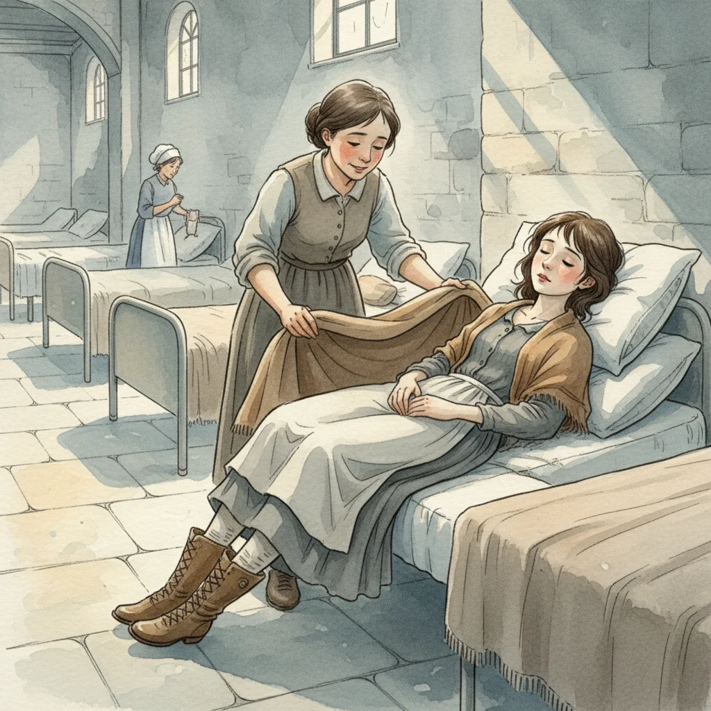 Illustration for: The Hospital Door