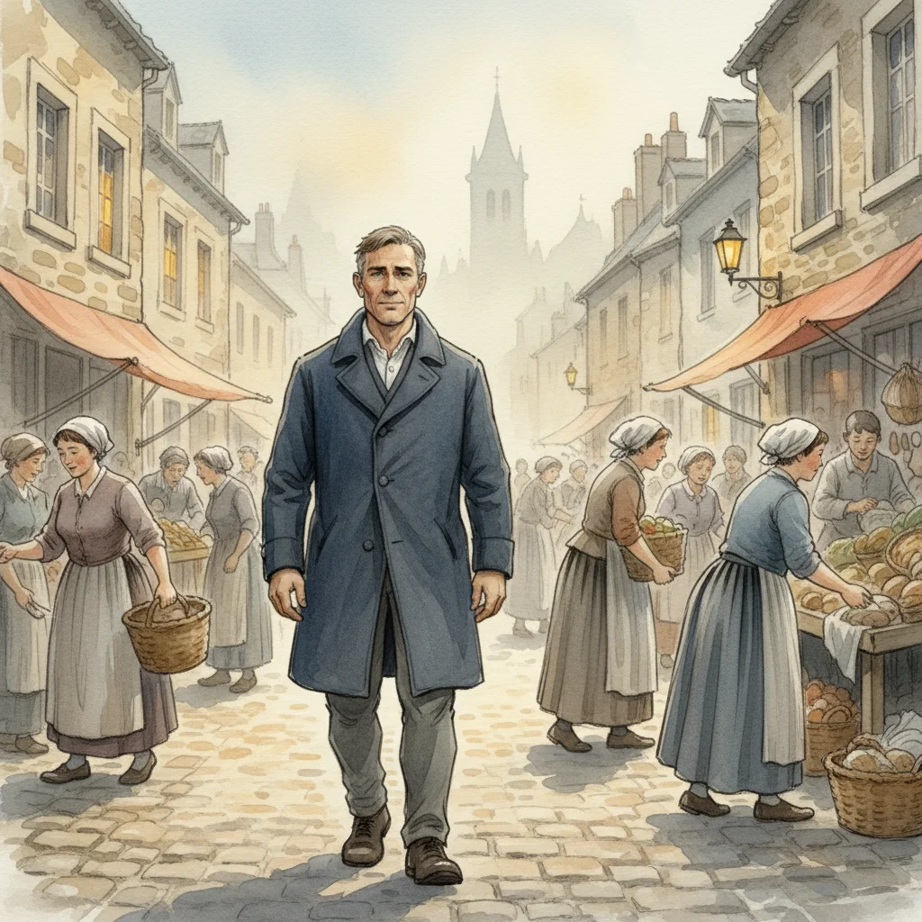 Illustration for: The Town Awakens