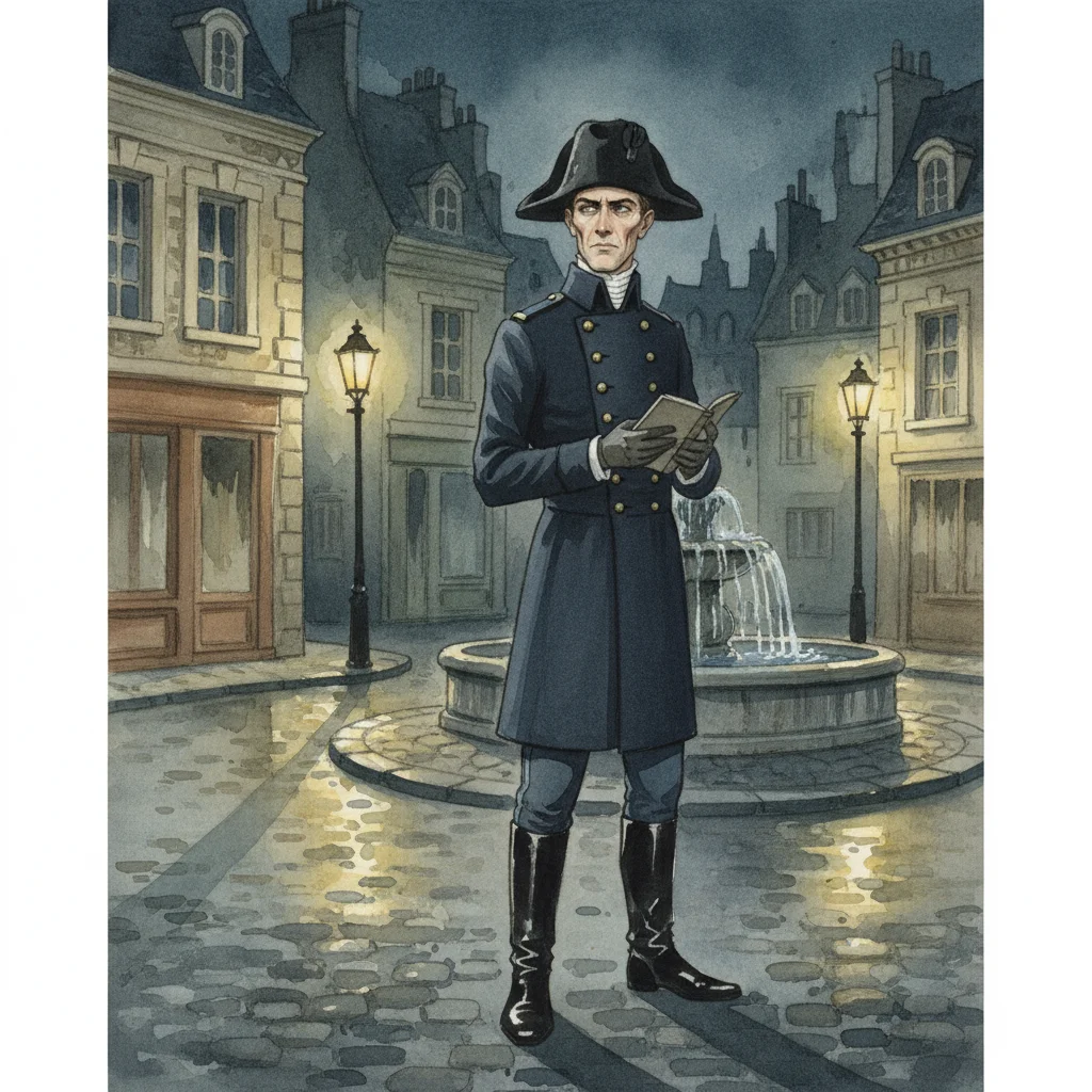 Illustration for: Javert Watches Montreuil-sur-Mer