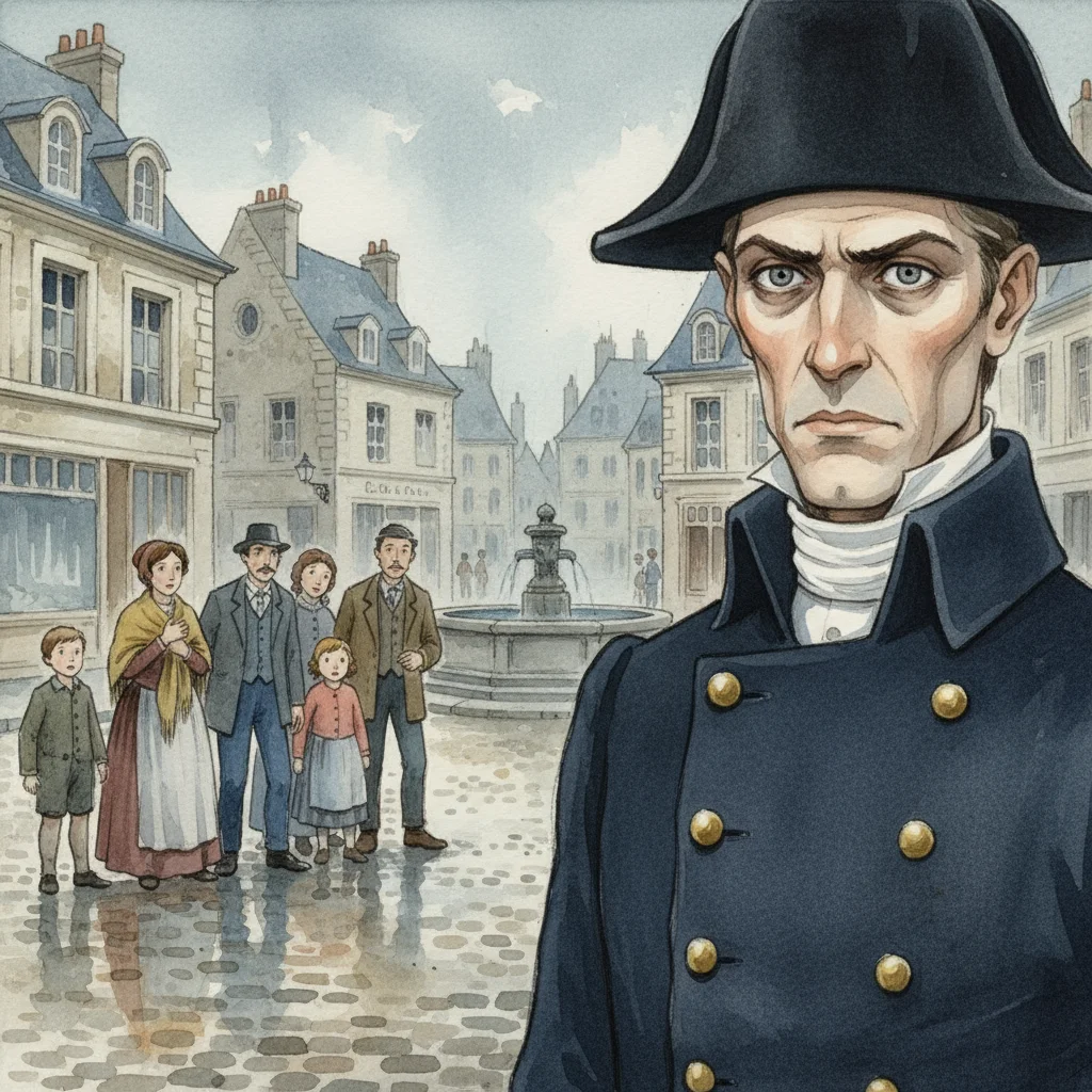Illustration for: Javert's Relentless Questioning