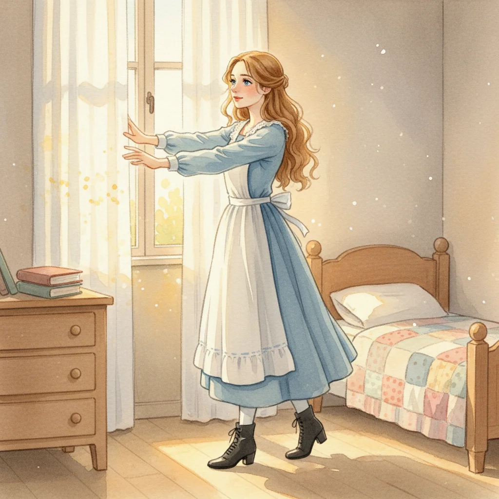 Illustration for: Cosette's Quiet Morning