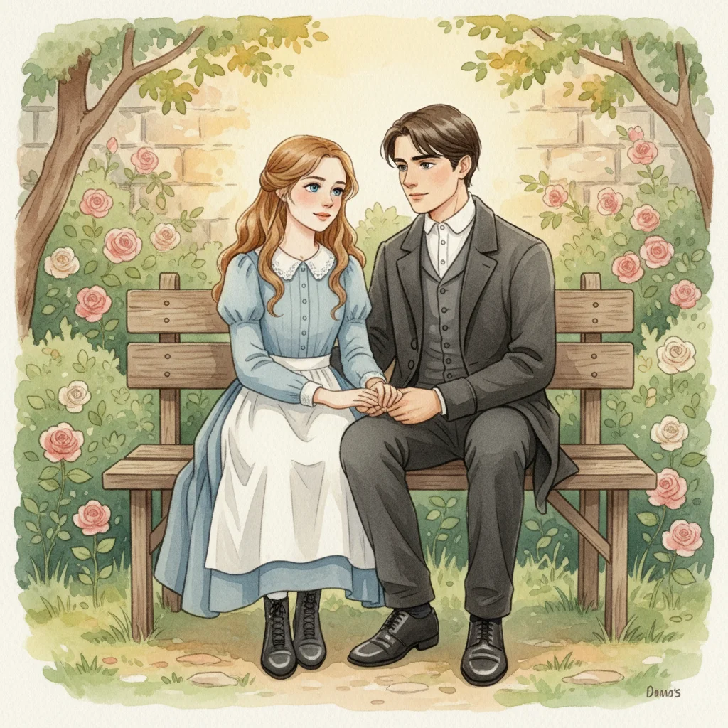 Illustration for: A Private Garden Moment