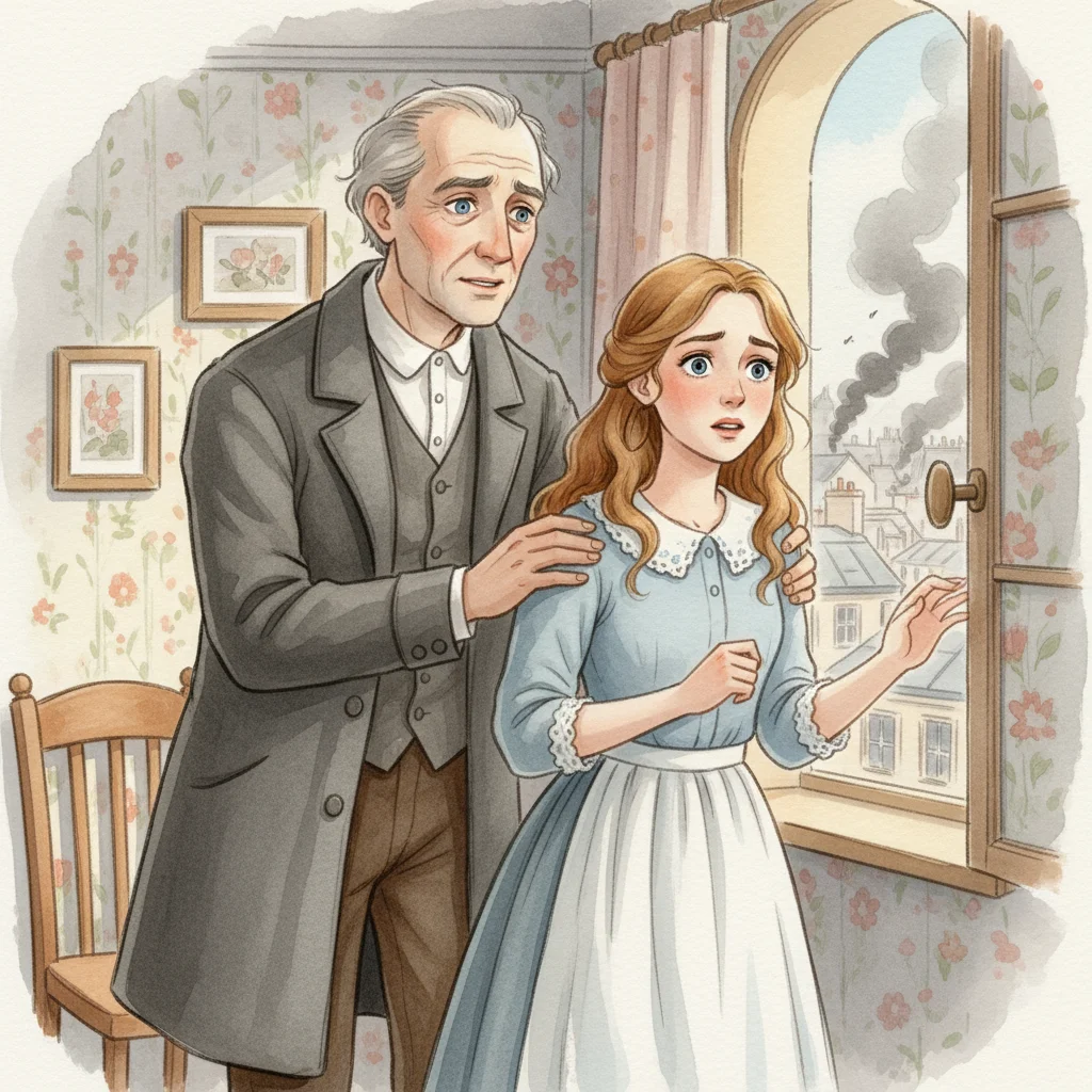 Illustration for: Cosette's Continued Anxiety