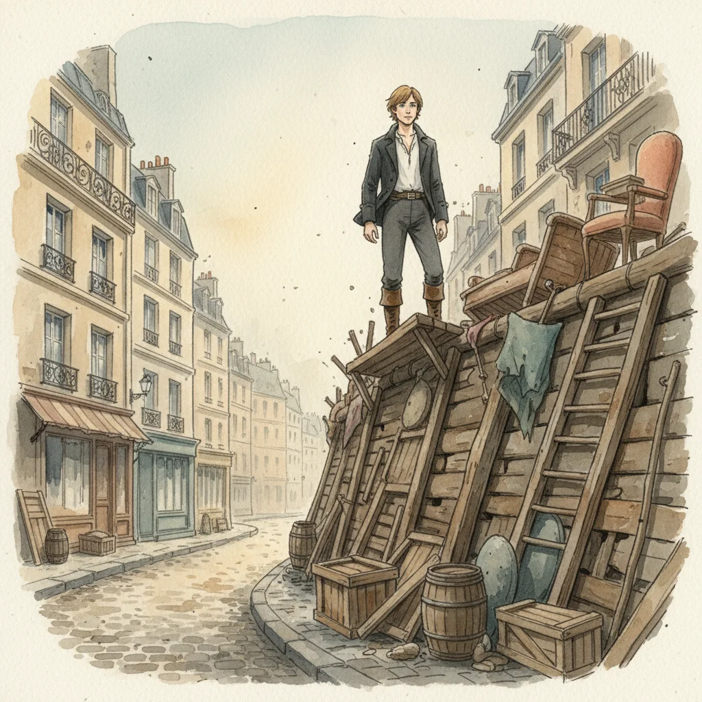 Illustration for: Marius at the Barricade