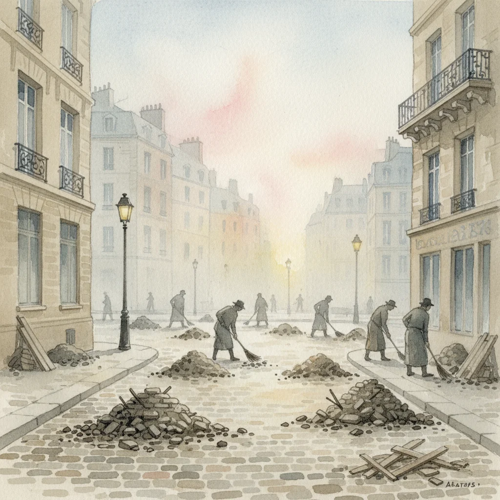 Illustration for: A Quiet Paris Morning
