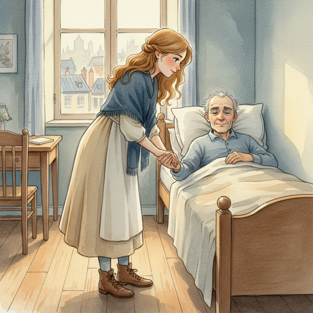Illustration for: Cosette's Tender Visit