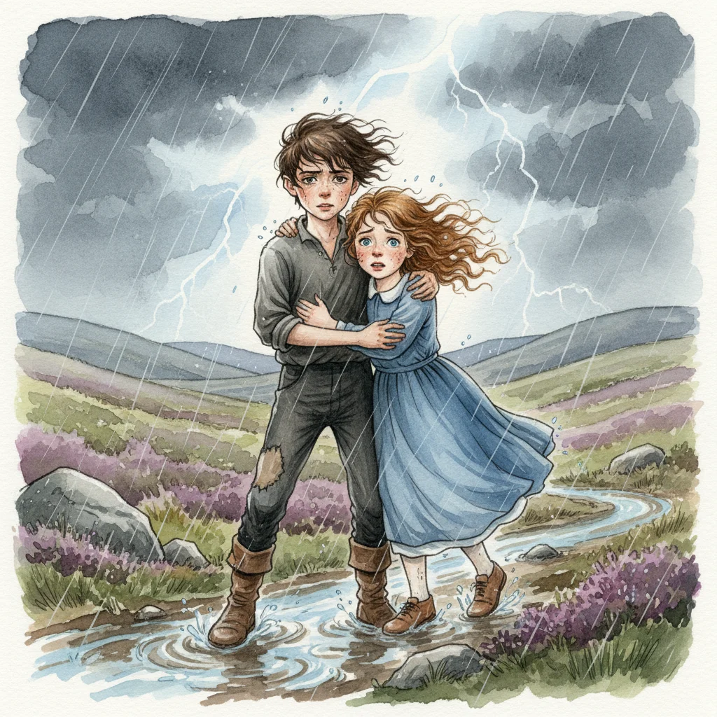 Illustration for: The Storm on the Moors