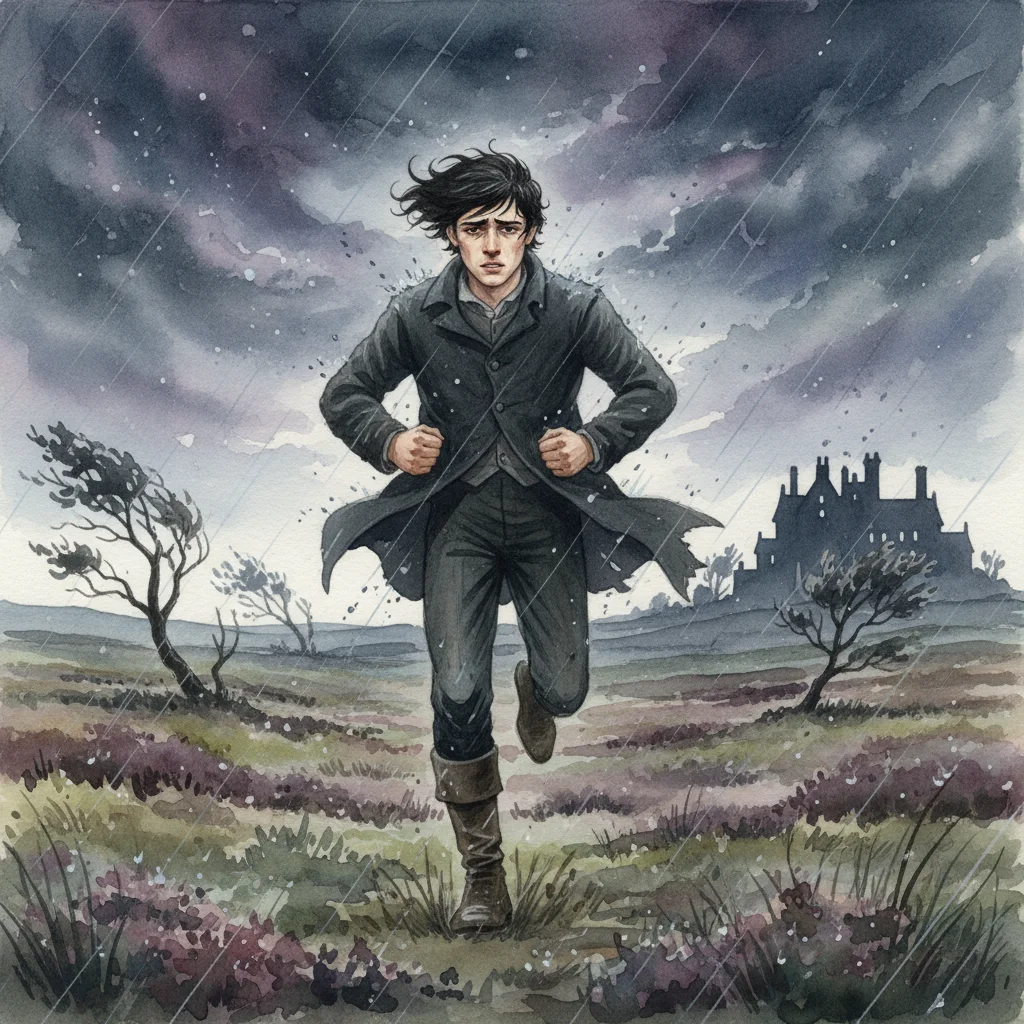 Illustration for: Heathcliff's Deep Sadness