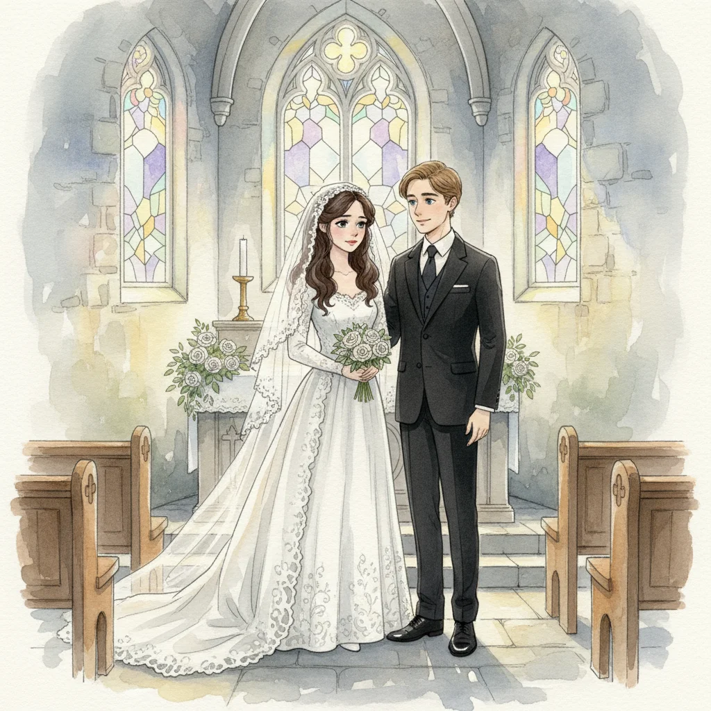 Illustration for: Catherine's Wedding Day