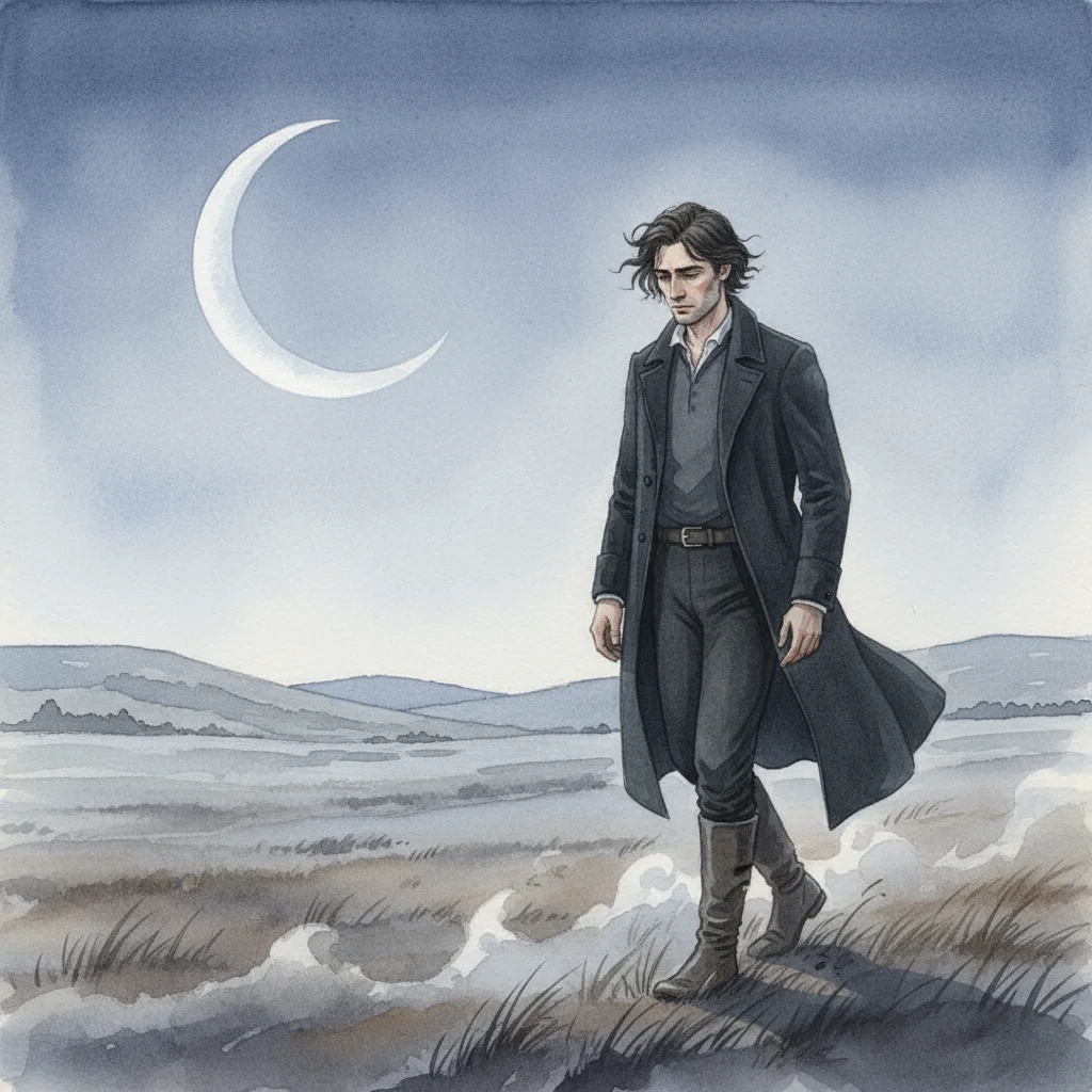 Illustration for: Nighttime on the Moor with Thoughts of Catherine