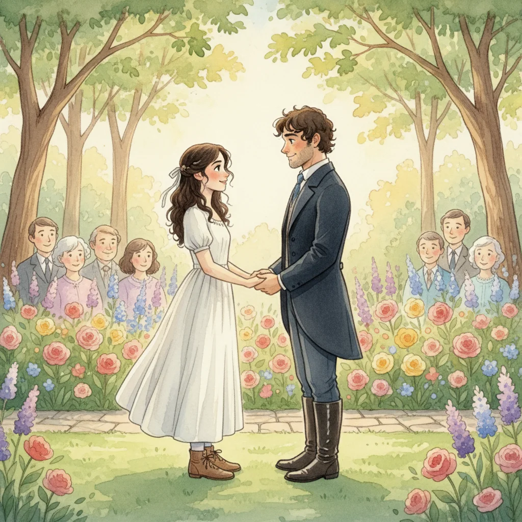 Illustration for: A Garden Wedding
