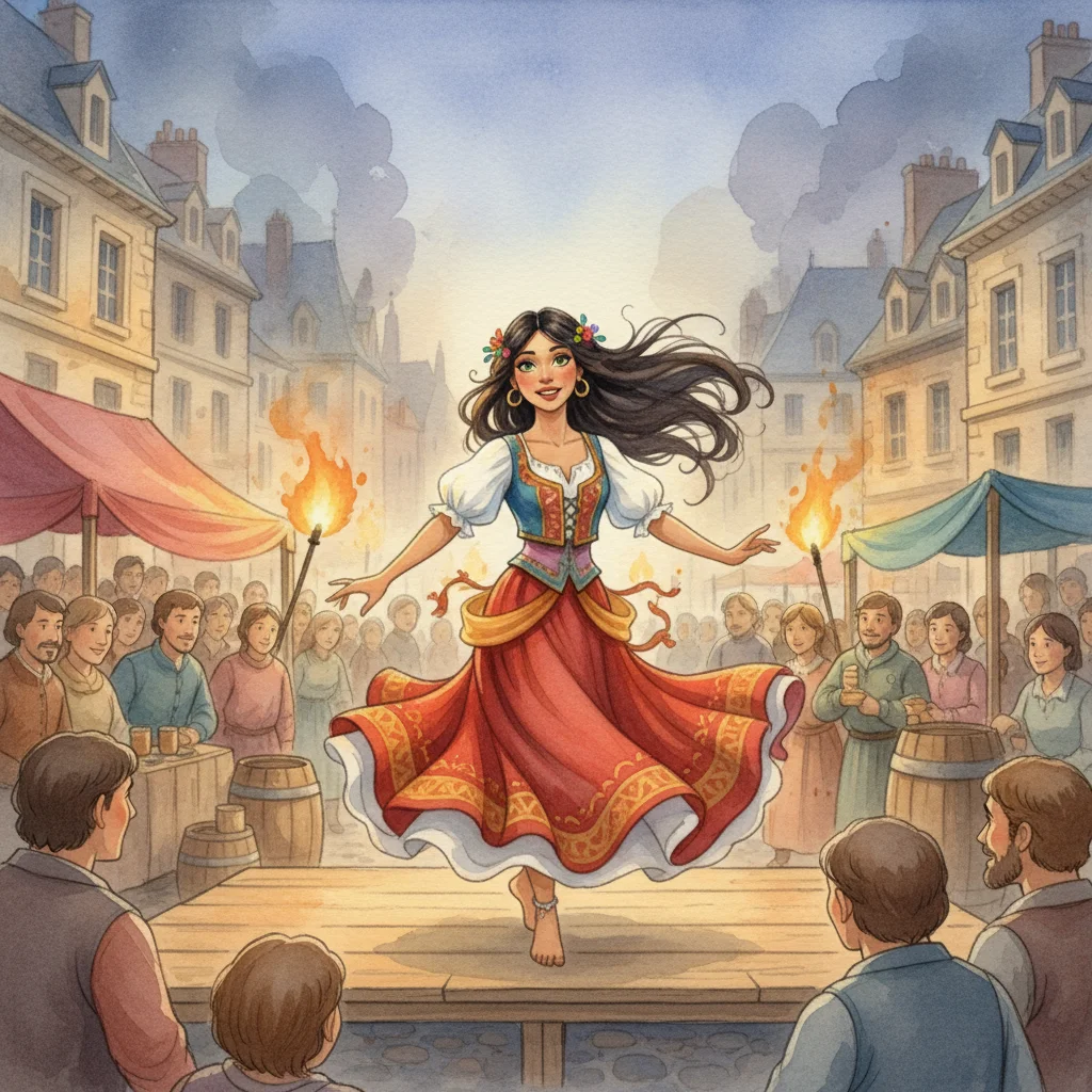 Illustration for: Esmeralda Dances