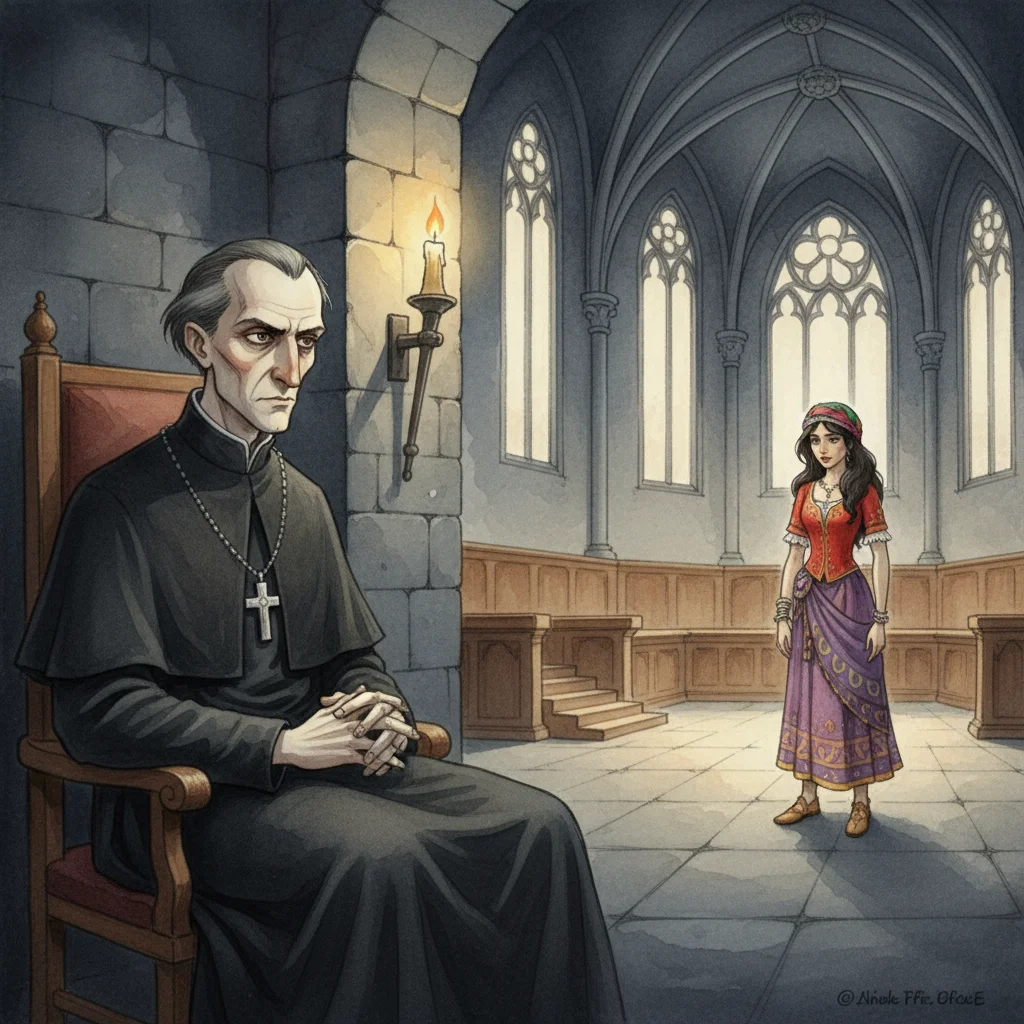 Illustration for: Frollo's Silent Presence
