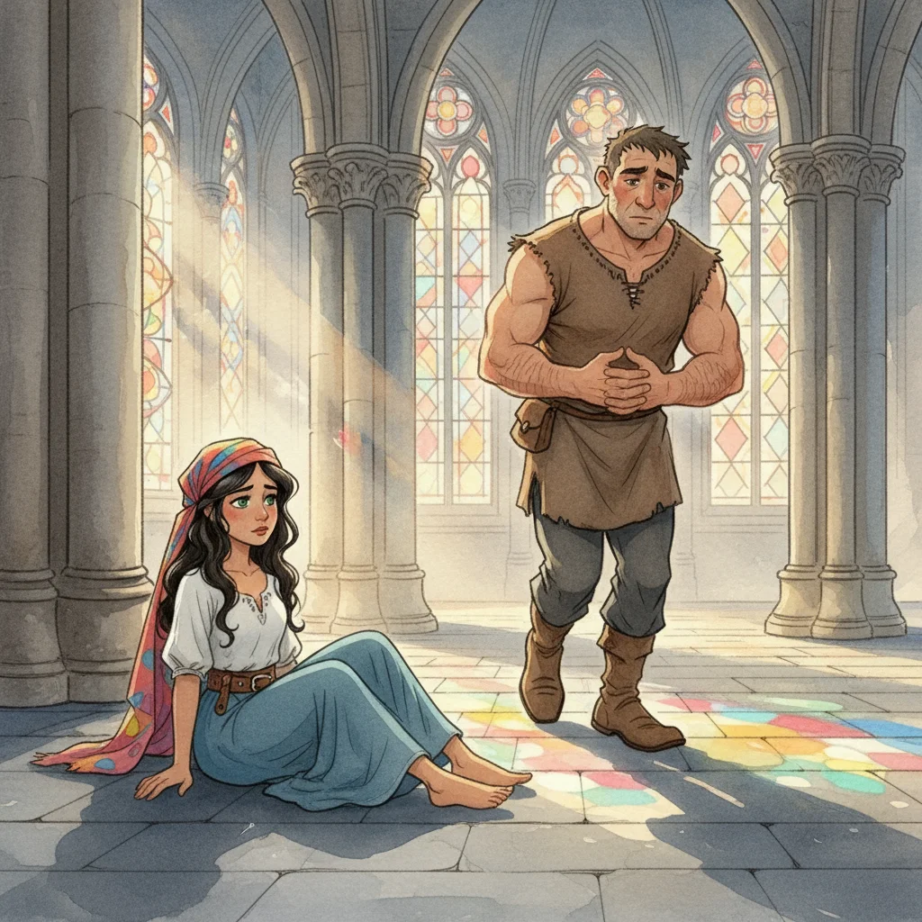 Illustration for: A Quiet Morning in Notre-Dame